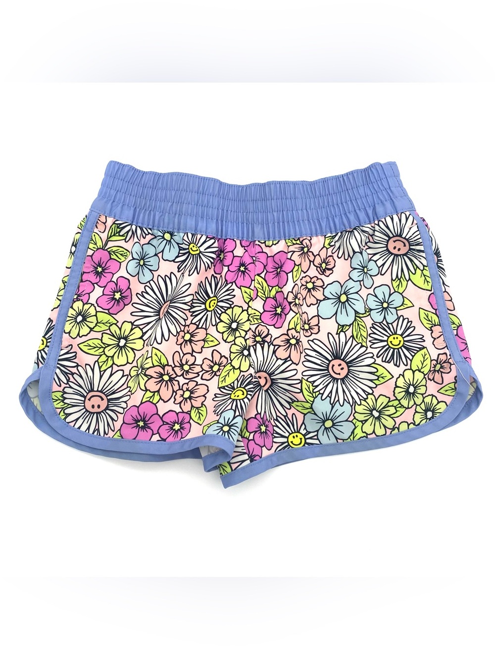O'rageous Athletic Shorts kids Size S Floral Multicolor Elastic Waist